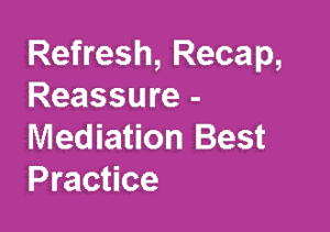 REVIEW, REFRESH, REASSURE